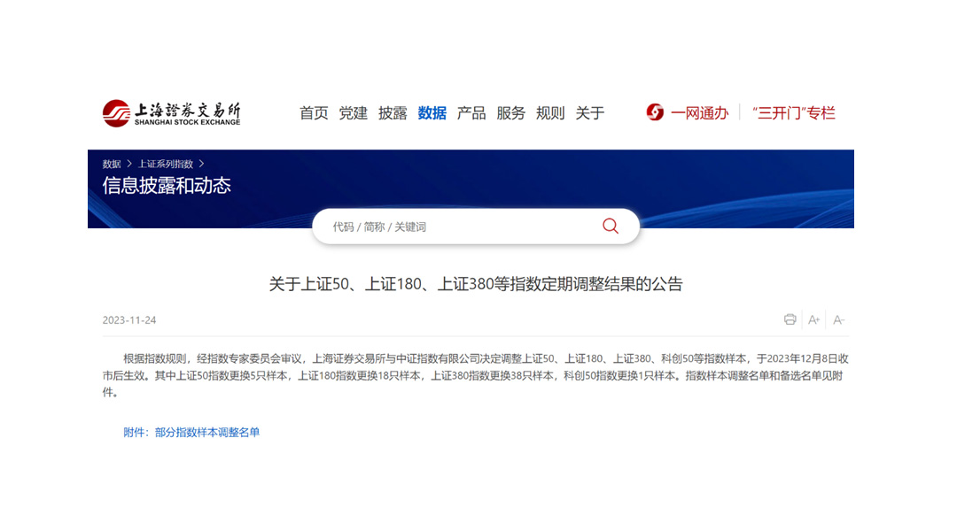 豪运国际股份入选上证380指数成分股